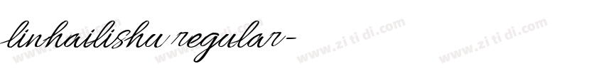 linhailishu regular字体转换